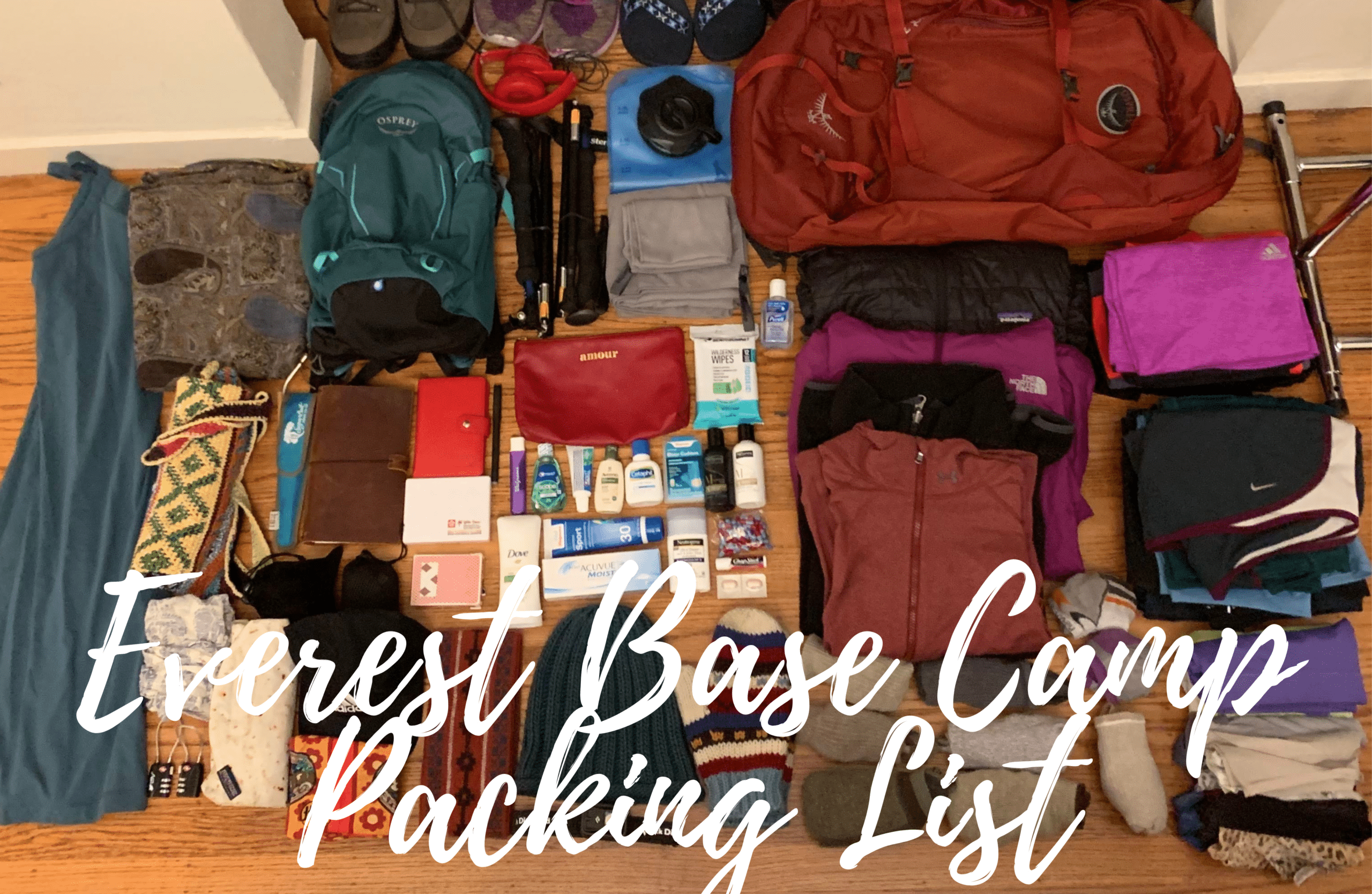 Everest Base Camp Packing List | Everything you need to bring for your trek.